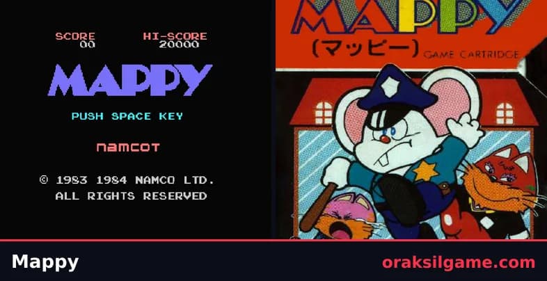 매피 플랫폼 게임 화면 1 - MSX (1984)
