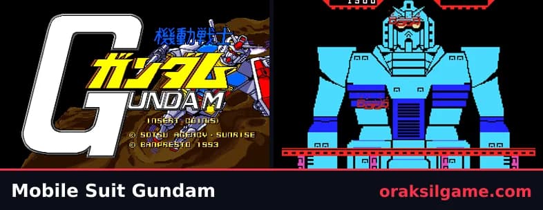 기동전사 건담 (MSX) 액션 게임 화면 1 - MSX (1984)