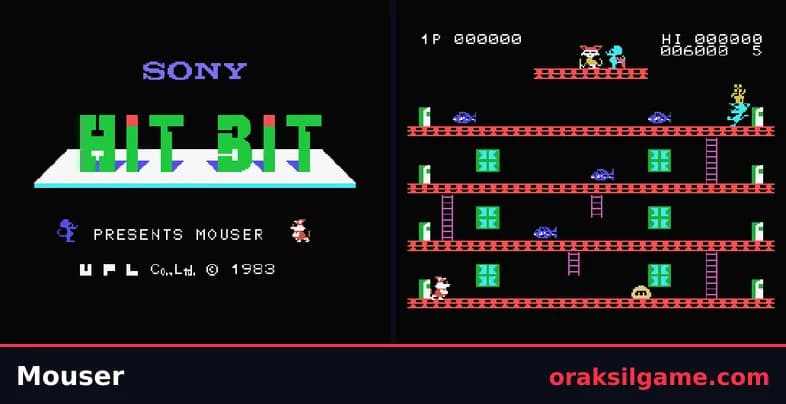 마우저 (MSX) 액션 게임 화면 1 - MSX (1983)