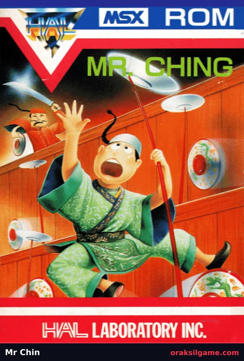 미스터 친 플랫폼 게임 화면 2 - MSX (1984)