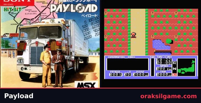 페이로드 슈팅 게임 화면 1 - MSX (1985)