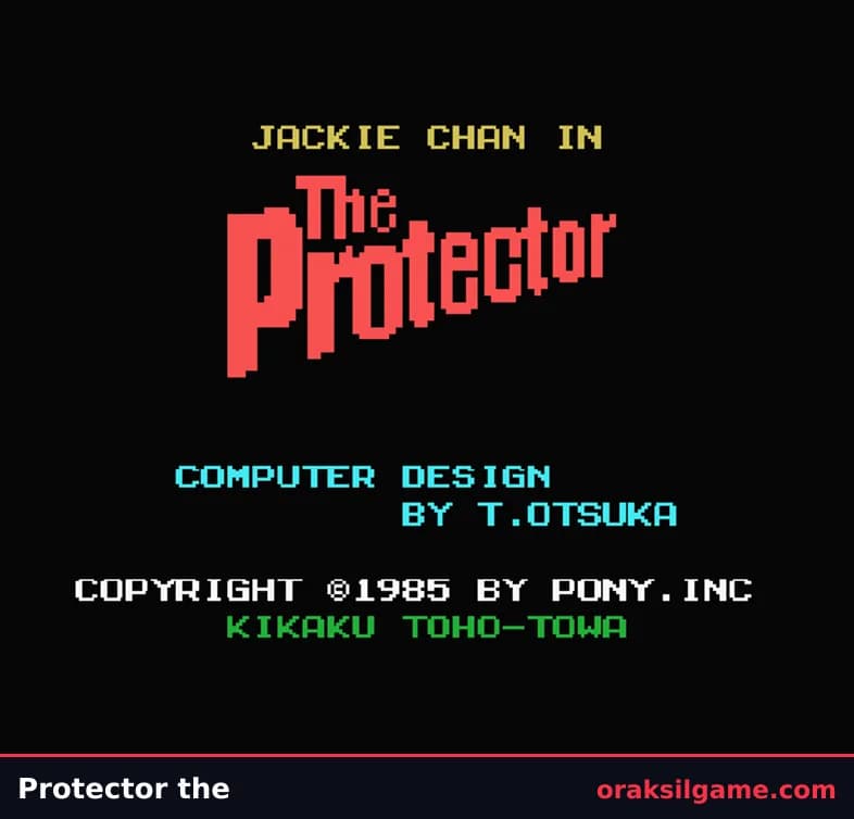 더 프로텍터 액션 게임 화면 2 - MSX (1985)