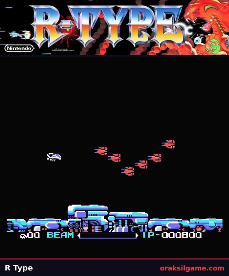 알타입 MSX판 슈팅 게임 화면 2 - MSX (1988)