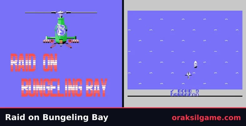 레이드 온 벙글링 베이 슈팅 게임 화면 1 - MSX (1984)