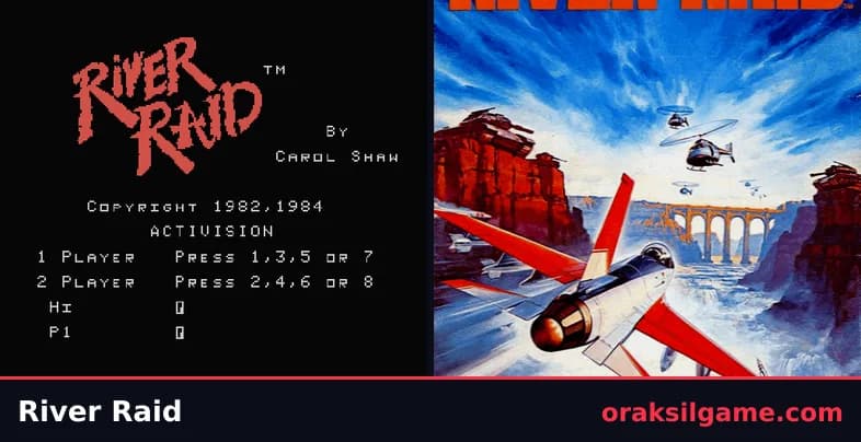 리버 레이드 슈팅 게임 화면 1 - MSX (1984)