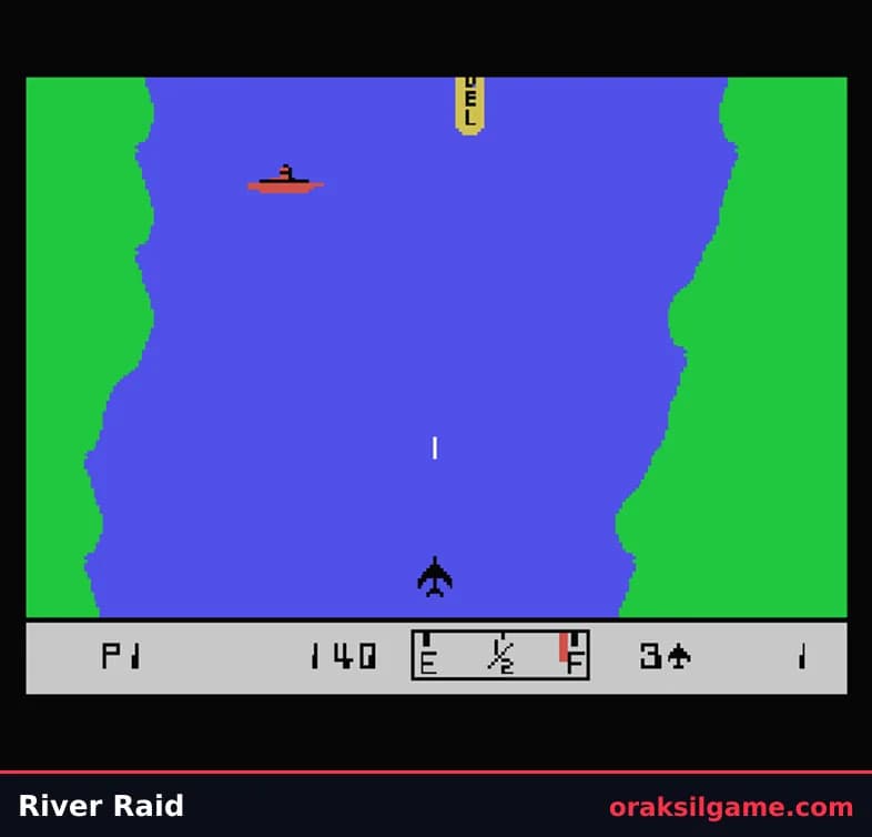 리버 레이드 슈팅 게임 화면 2 - MSX (1984)