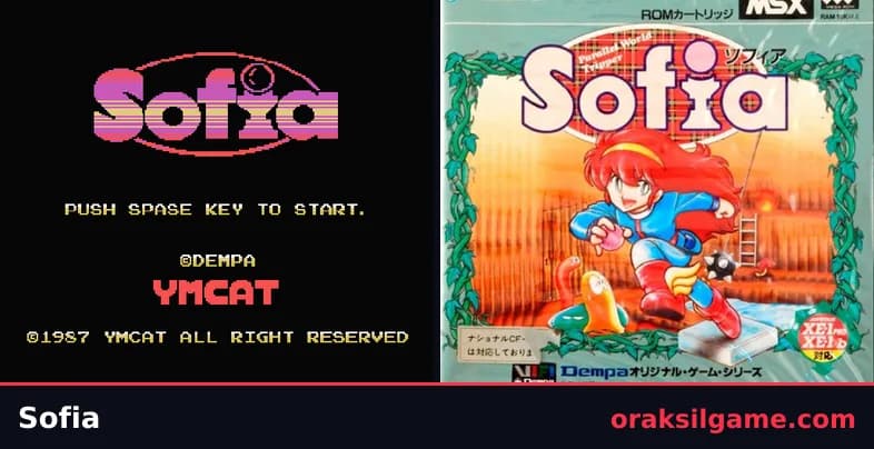 소피아 액션 게임 화면 1 - MSX (1987)
