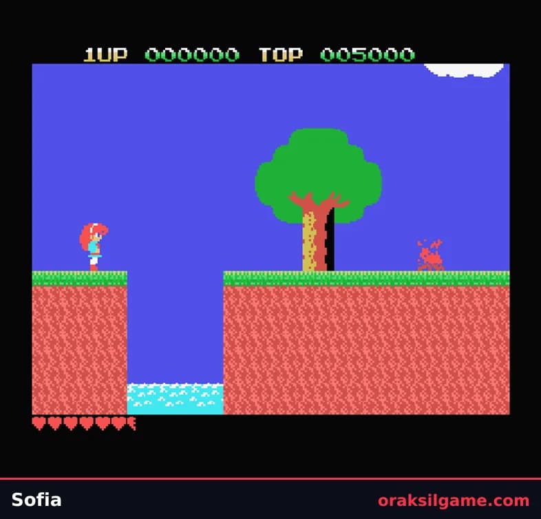 소피아 액션 게임 화면 2 - MSX (1987)