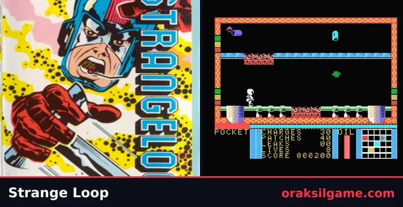 스트레인지 루프 어드벤처 게임 화면 1 - MSX (1987)