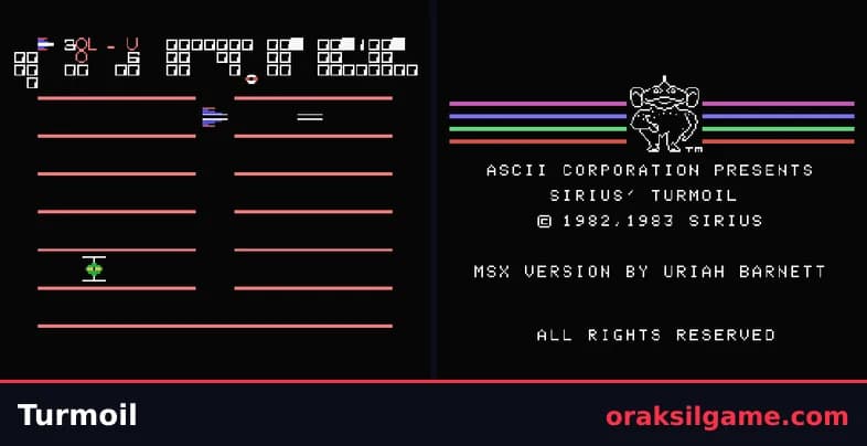 터모일 액션 게임 화면 1 - MSX (1983)