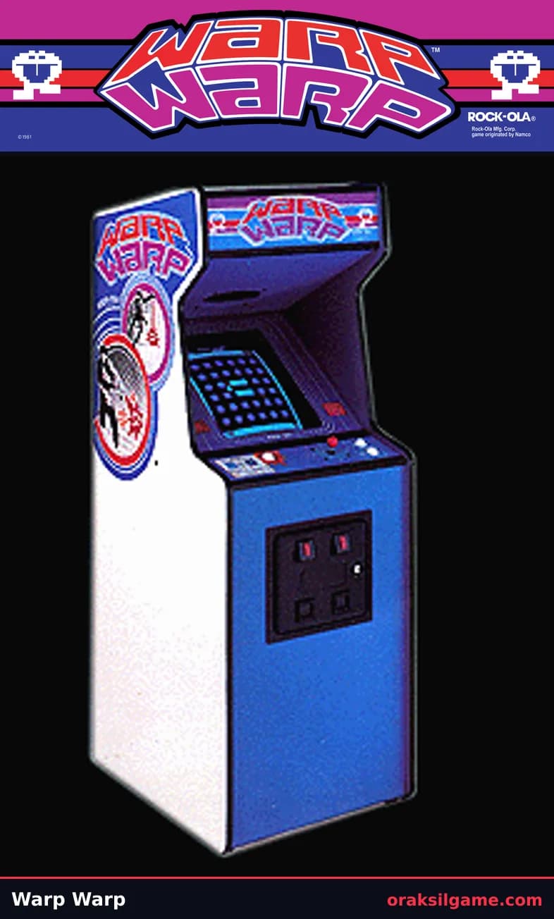 워프 앤 워프 액션 게임 화면 1 - MSX (1984)