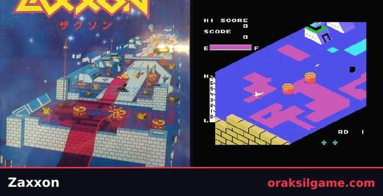 잭슨 MSX판 슈팅 게임 화면 1 - MSX (1985)