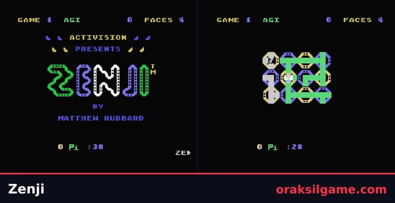 젠지 퍼즐 게임 화면 1 - MSX (1984)