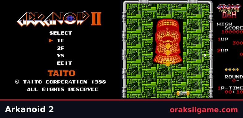 아르카노이드 2 퍼즐 게임 화면 1 - MSX (1987)