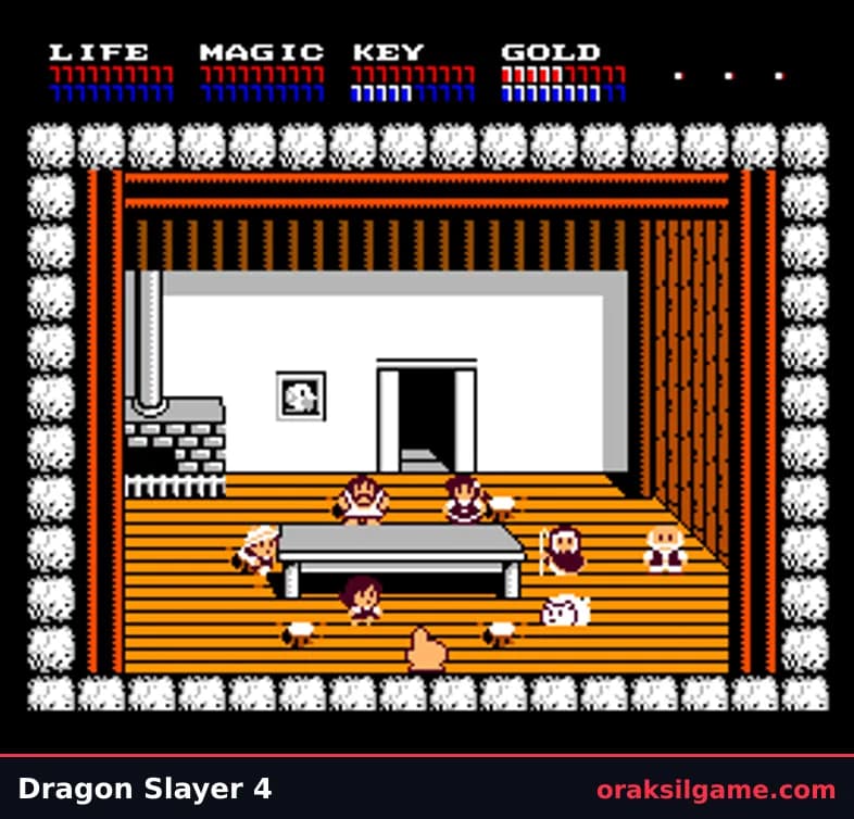 드라슬레 패밀리 (MSX) RPG 게임 화면 1 - MSX (1987)