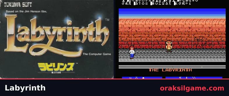래버린스 어드벤처 게임 화면 1 - MSX (1987)