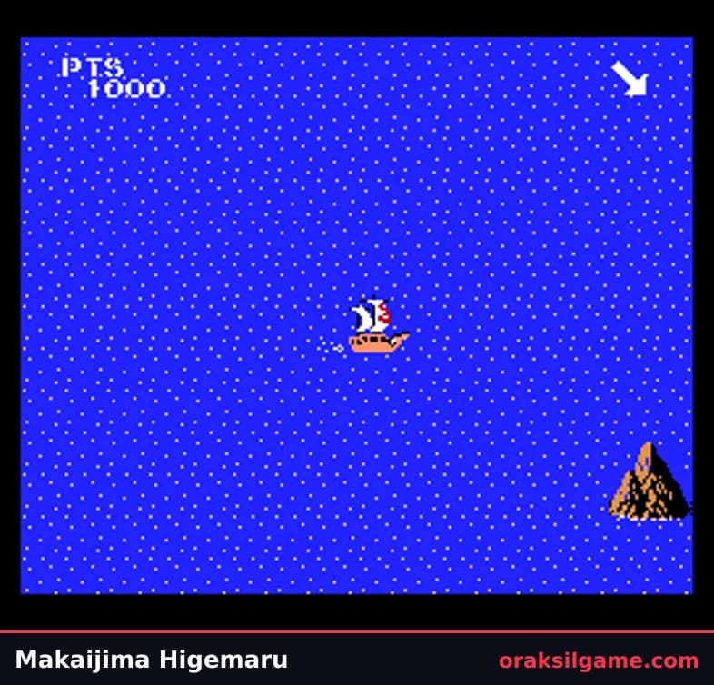 마계도 액션 게임 화면 1 - MSX (1987)