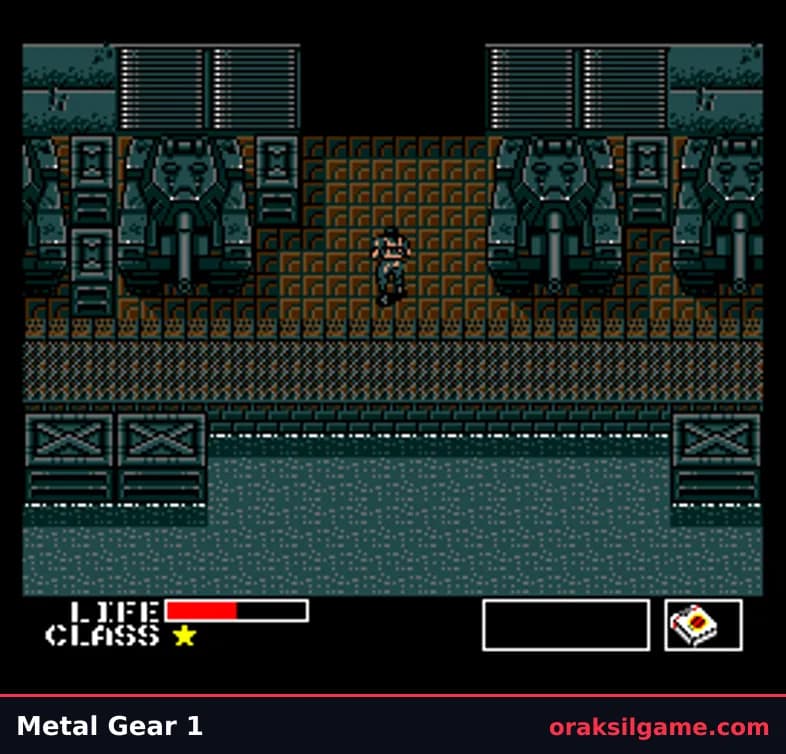 메탈기어 어드벤처 게임 화면 1 - MSX (1987)