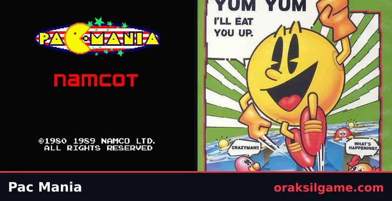 팩 매니아 MSX판 액션 게임 화면 1 - MSX (1988)