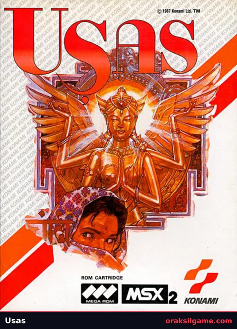 우사스 액션 게임 화면 2 - MSX (1987)