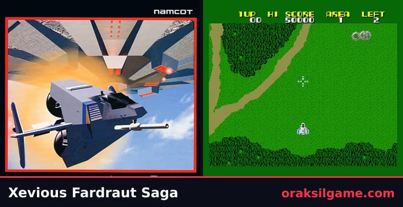 제비우스 파드라우트 사가 슈팅 게임 화면 1 - MSX (1988)