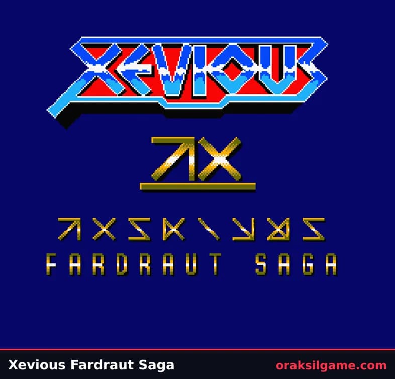 제비우스 파드라우트 사가 슈팅 게임 화면 2 - MSX (1988)