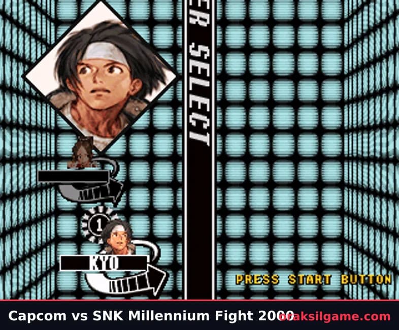 캡콤 vs SNK (플레이스테이션) 대전격투 게임 화면 1 - 플레이스테이션 (2000)