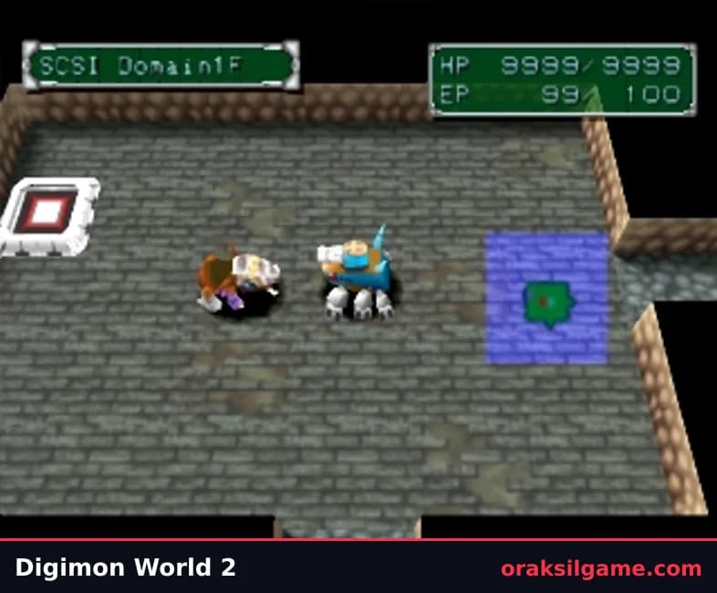디지몬 월드 2 RPG 게임 화면 2 - 플레이스테이션 (2000)