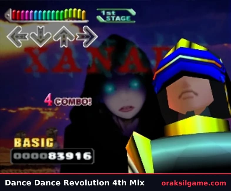 DDR 4th 믹스 기타 게임 화면 2 - 플레이스테이션 (2000)