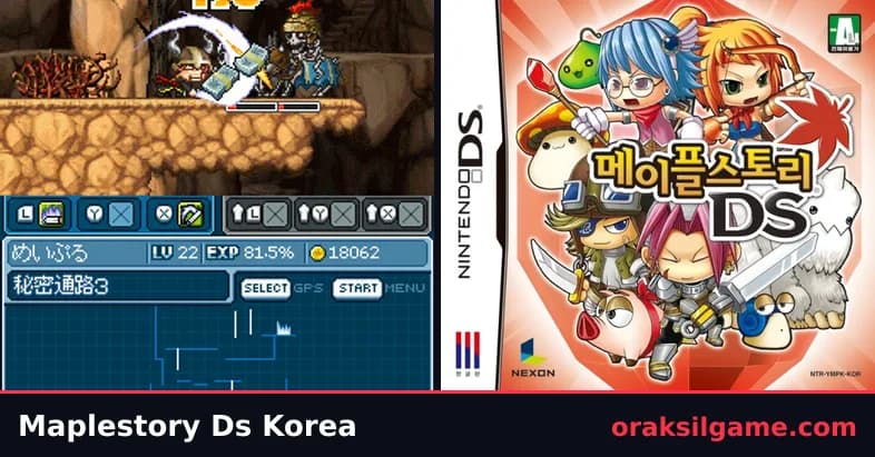 메이플스토리 DS RPG 게임 화면 1 - 닌텐도 DS (2010)