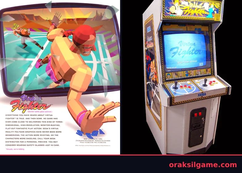 버추어 파이터 대전격투 게임 화면 1 - Arcade (1993)