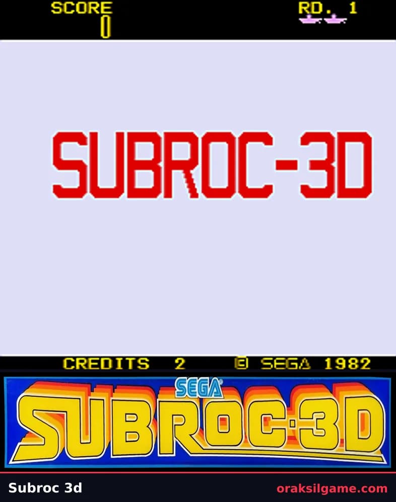 서브록 3D 슈팅 게임 화면 1 - 오락실 (1982)
