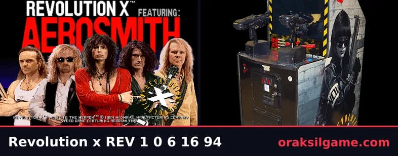 레볼루션 X 슈팅 게임 화면 1 - 오락실 (1994)