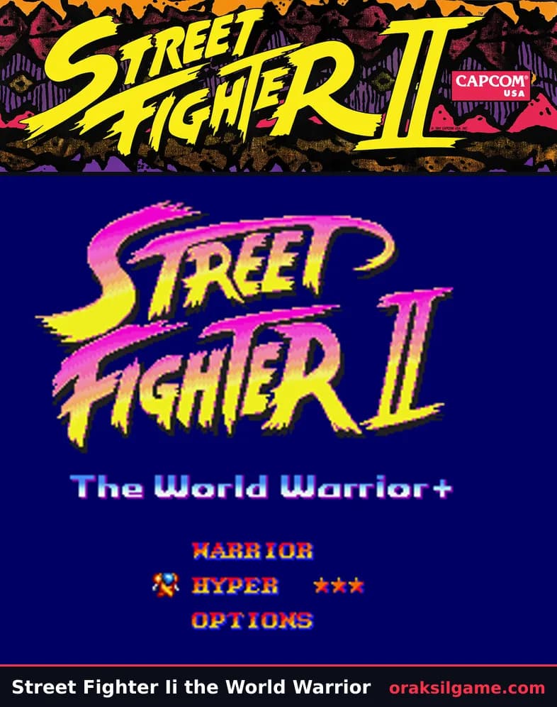 스트리트 파이터 2 메가드라이브판 대전격투 게임 화면 1 - 메가 드라이브 (1991)