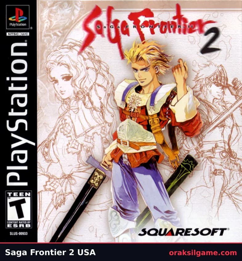 사가 프론티어 2 RPG 게임 화면 2 - 플레이스테이션 (1999)