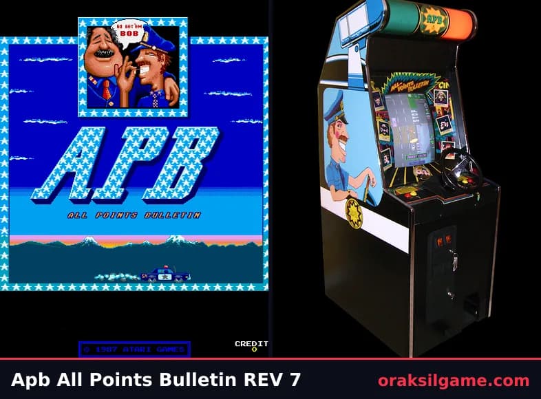 APB 레이싱 게임 화면 1 - 오락실 (1987)
