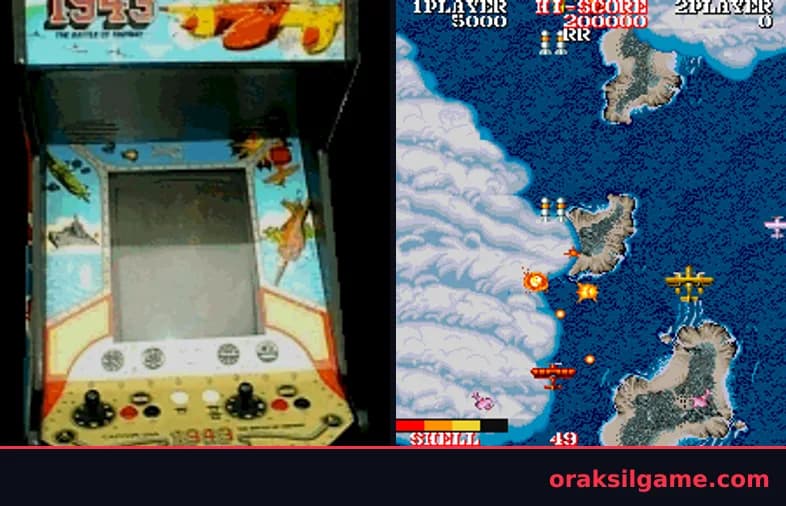 1943 카이: 미드웨이 해전 슈팅 게임 화면 1 - Arcade (1987)