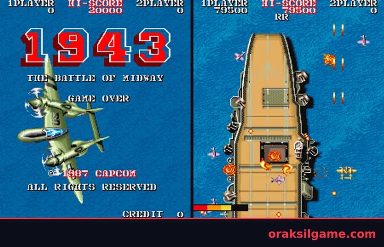 1943 슈팅 게임 화면 2 - Arcade (1987)