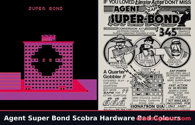 에이전트 슈퍼 본드 액션 게임 화면 1 - 오락실 (1985)