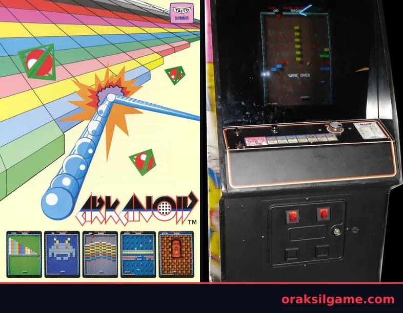알카노이드 벽돌깨기 게임 화면 1 - Arcade (1986)