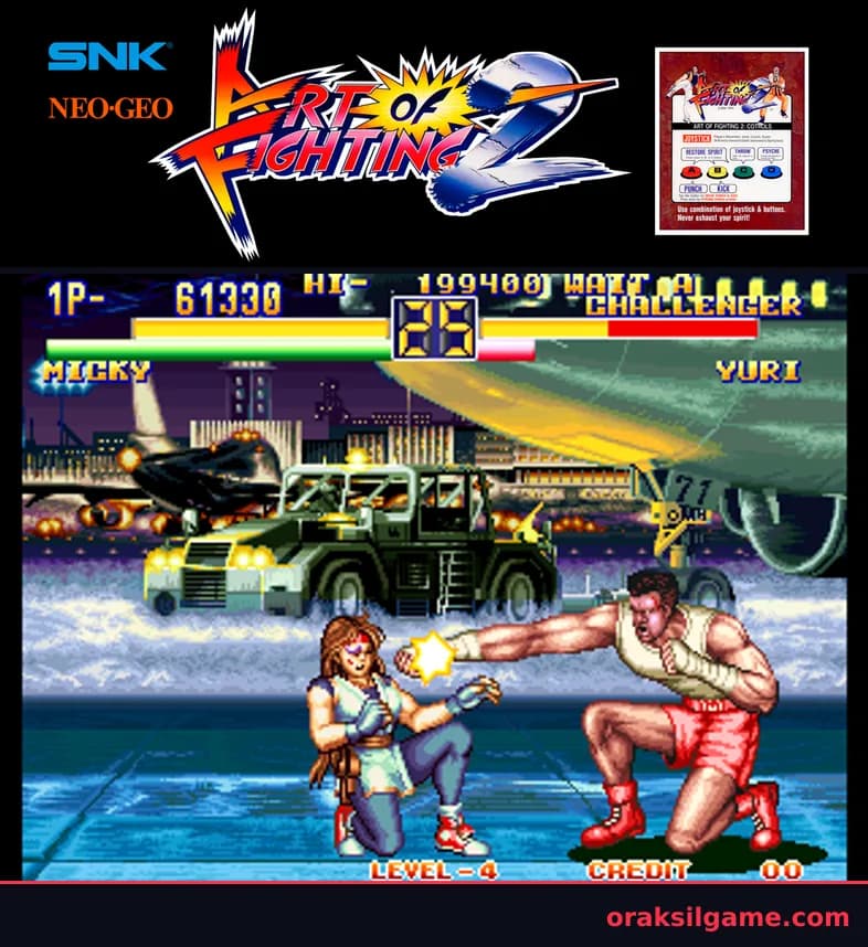 용호의 권 2 대전격투 게임 화면 2 - Arcade (1994)