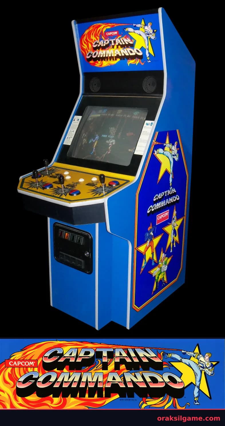 캡틴 코만도 벨트스크롤 게임 화면 2 - Arcade (1991)