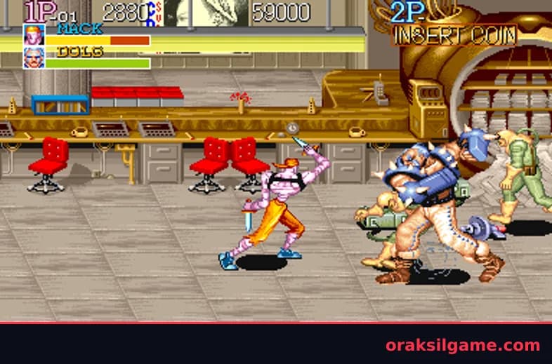 캡틴 코만도 벨트스크롤 게임 화면 3 - Arcade (1991)