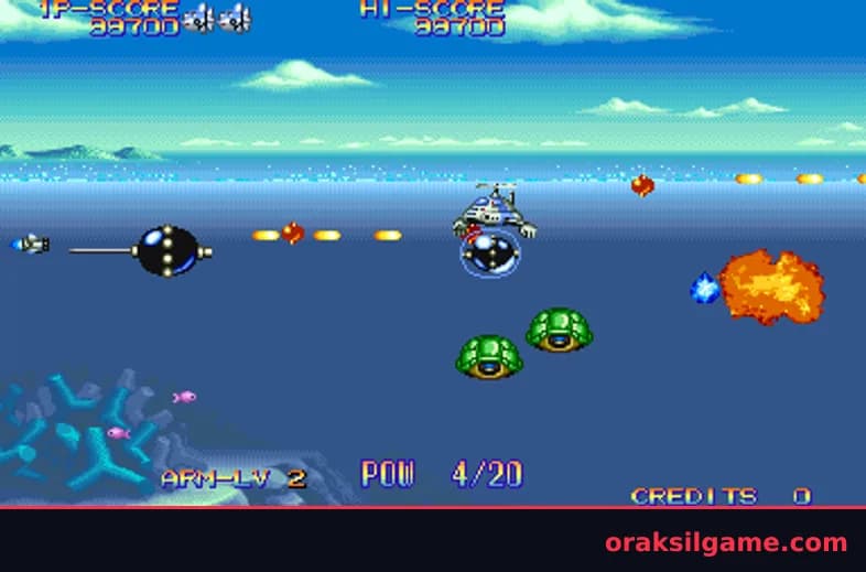 에코 파이터즈 슈팅 게임 화면 3 - Arcade (1993)
