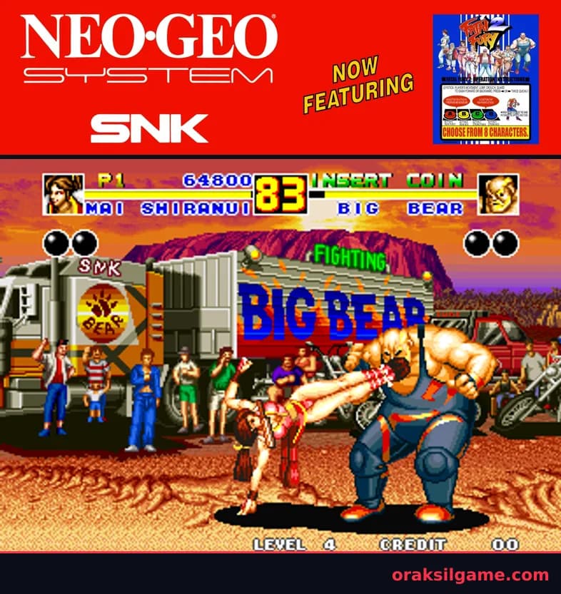 아랑전설 2 대전격투 게임 화면 2 - Arcade (1992)