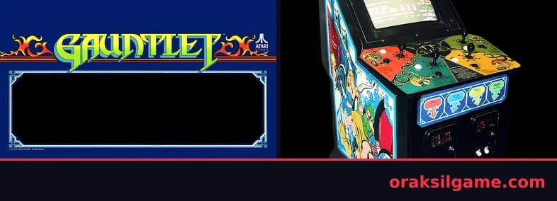 건틀렛 미로 게임 화면 1 - Arcade (1985)