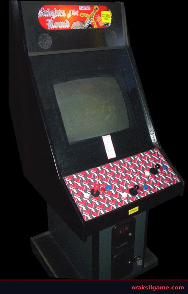 원탁의 기사 벨트스크롤 게임 화면 3 - Arcade (1991)
