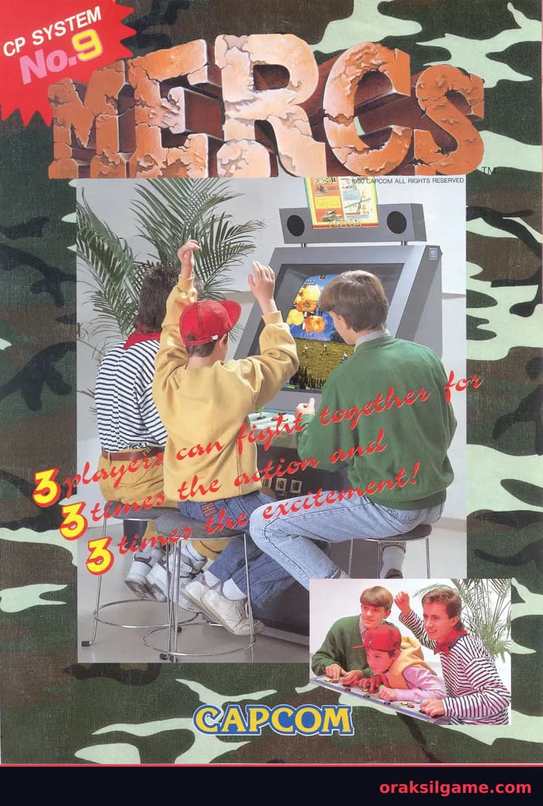 머크스 런앤건 게임 화면 3 - Arcade (1990)