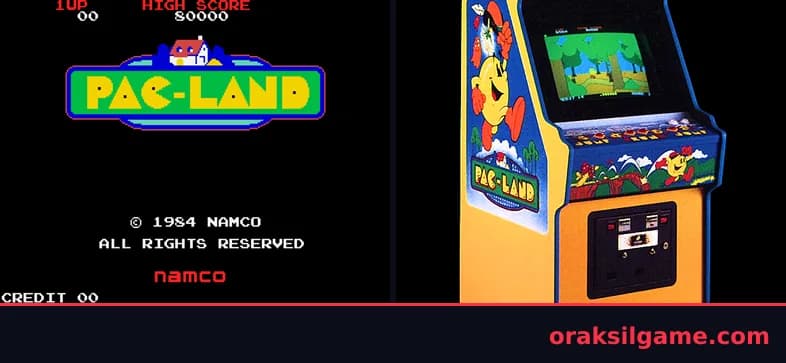 팩랜드 플랫폼 게임 화면 1 - Arcade (1984)