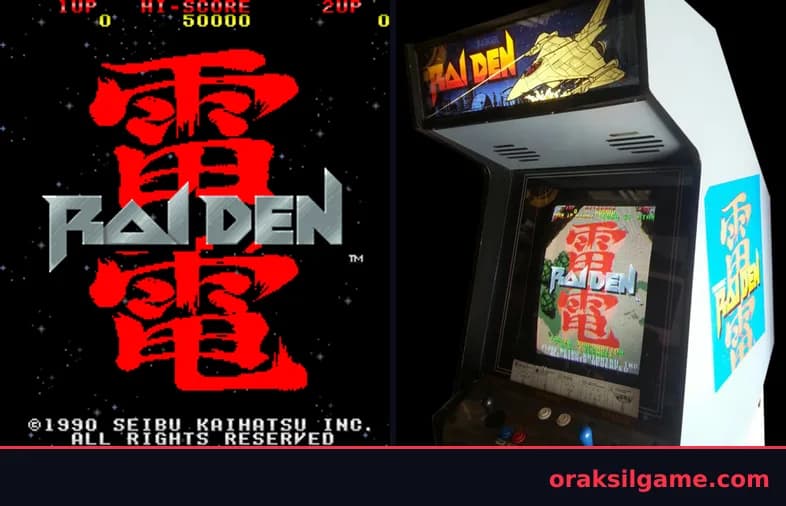 라이덴 슈팅 게임 화면 1 - Arcade (1990)